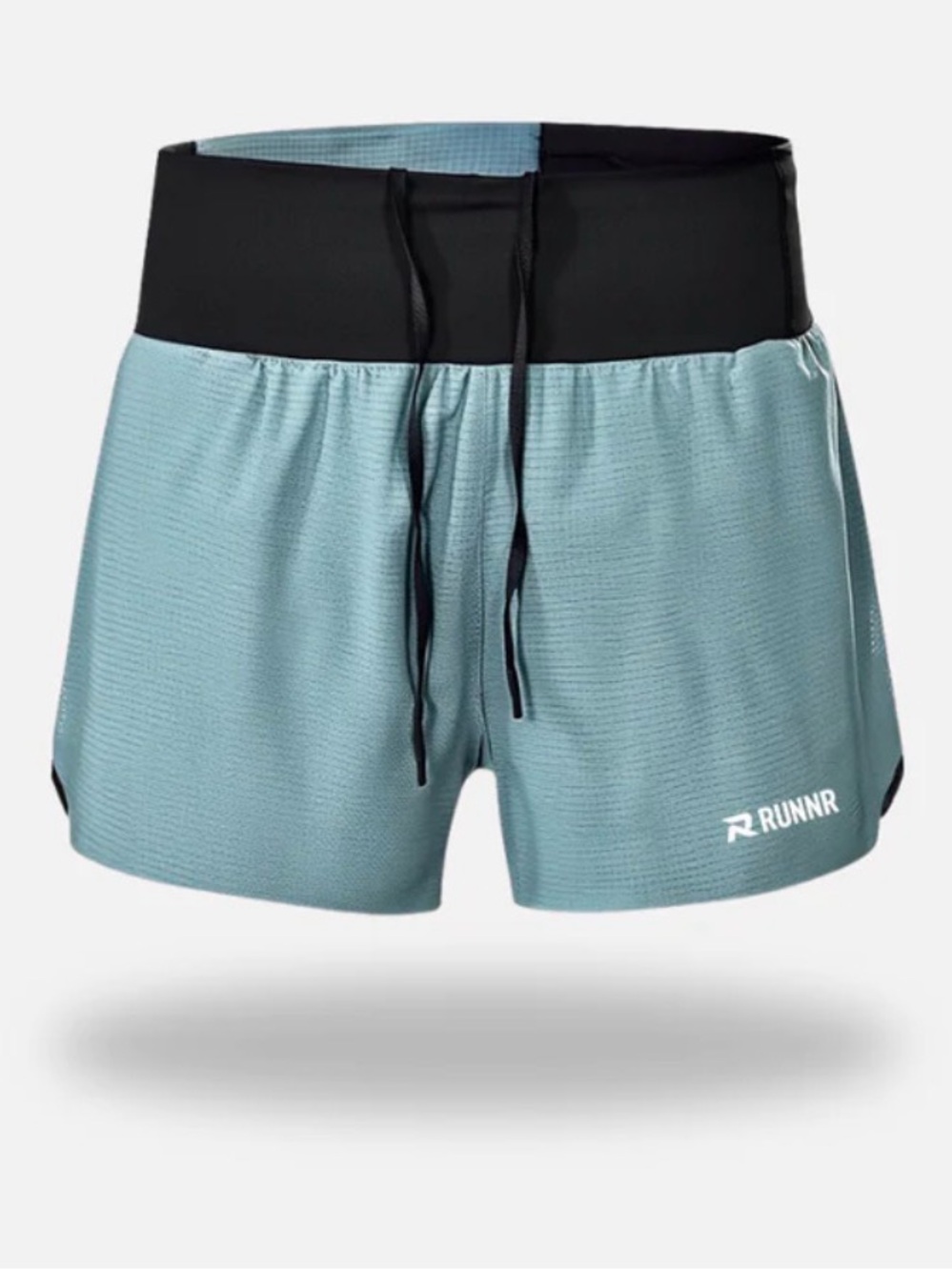 Men’s Light Teal Running Shorts with Running  Belt